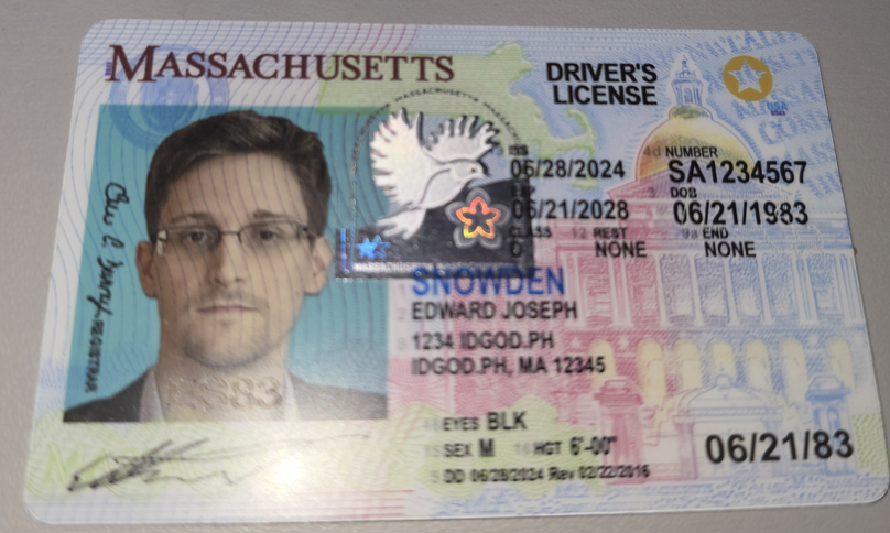High-Quality Fake Massachusetts ID Identical RMV Polycarbonate with Security Features