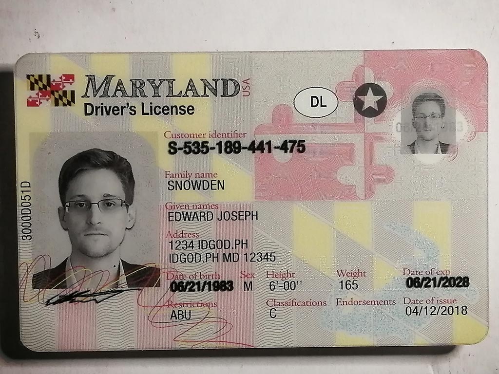 High-Quality Maryland Fake ID with Security Features