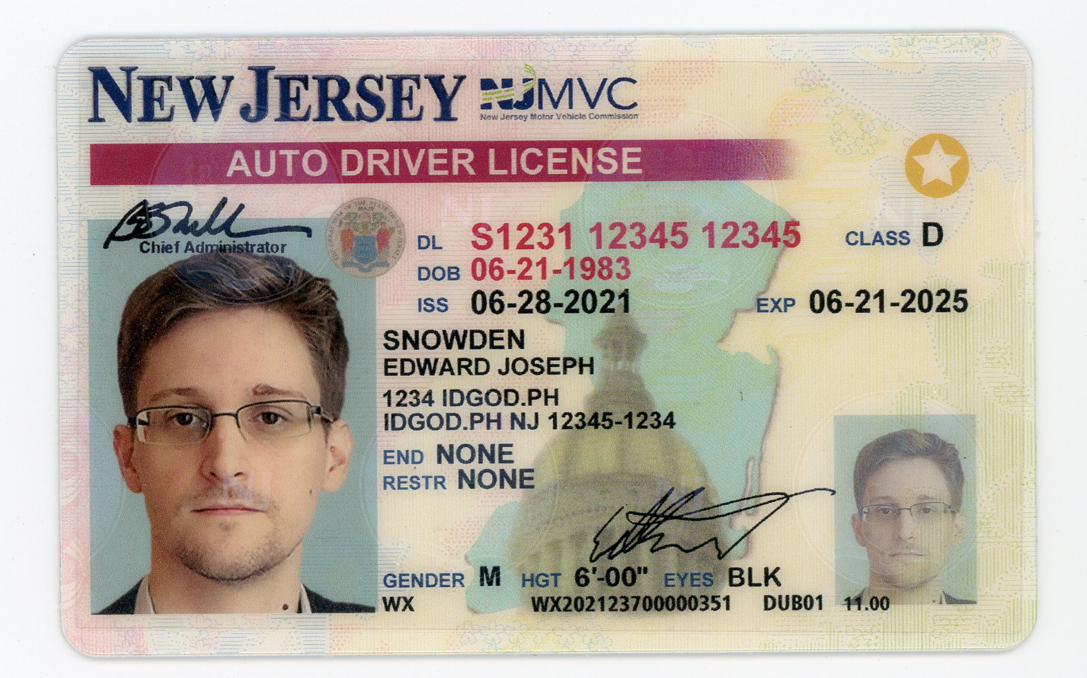 High-Quality New Jersey Fake ID with Security Features