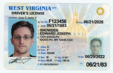 High-Quality West Virginia Fake ID with Security Features